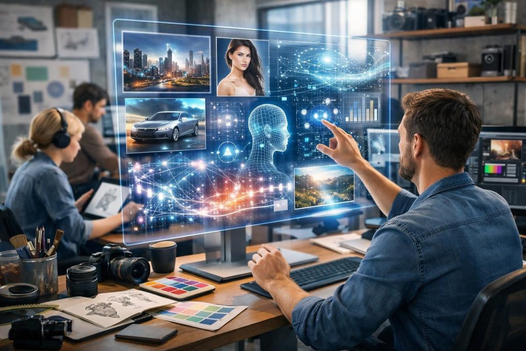 entdecken sie, wie künstliche intelligenz die kreative produktion im marketing revolutioniert und neue innovative möglichkeiten eröffnet.